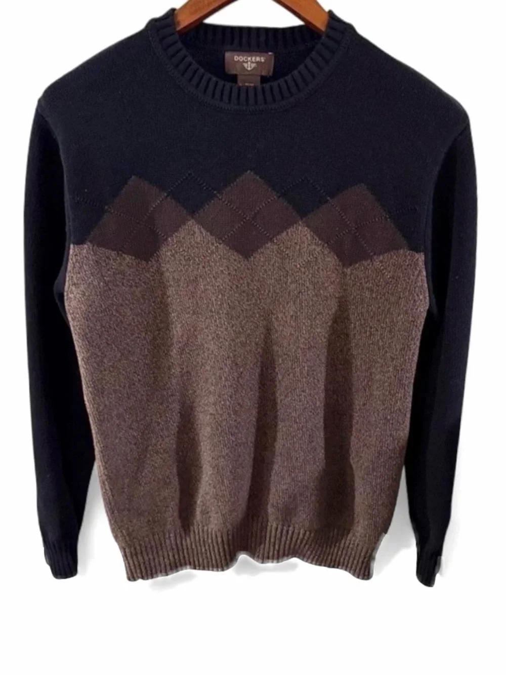 Vintage Dockers Argyle Crewneck Sweater Size Men’s Medium